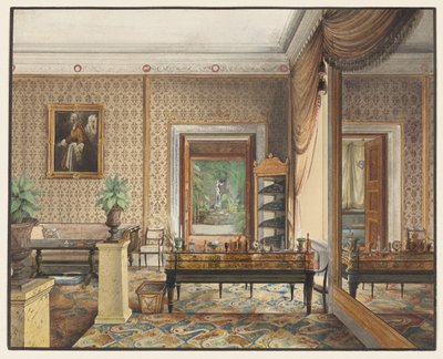 Das Arbeitszimmer des Prinzen Karl von Preußen von Eduard Gaertner