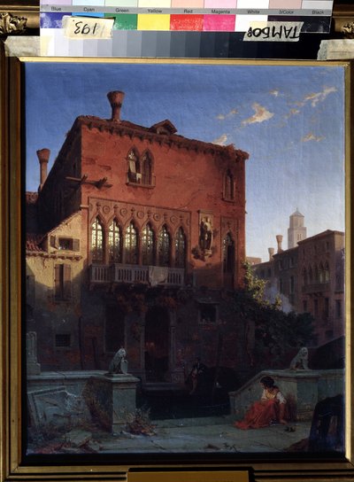 Ansicht des Palastes von Othello dem Mohren von Venedig von Eduard Gerhardt
