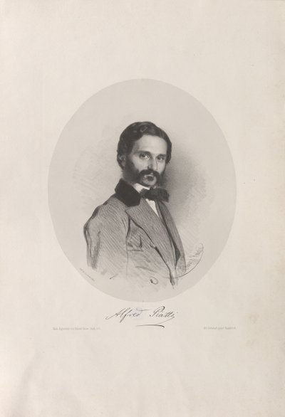 Porträt des Cellisten und Komponisten Alfredo Piatti 1822-1901, 1858 von Eduard Kaiser