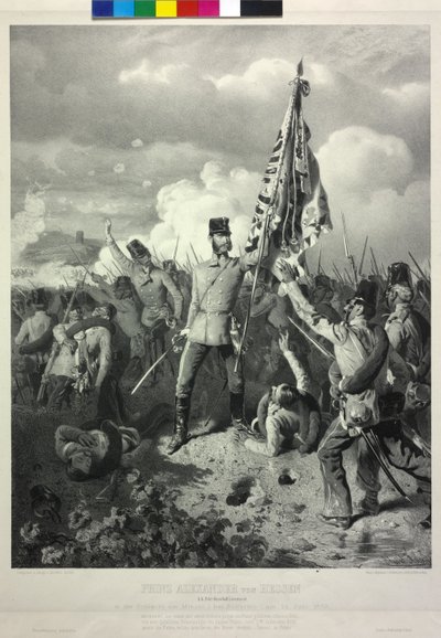 Prinz Alexander von Hessen k. k. Feldmarschallleutnant in der Schlacht am Mincio bei Solferino am 24. Juni 1859 von Eduard Kaiser