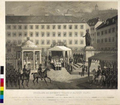Enthüllung des Denkmals von Franz I. in Graz von Eduard Kaiser