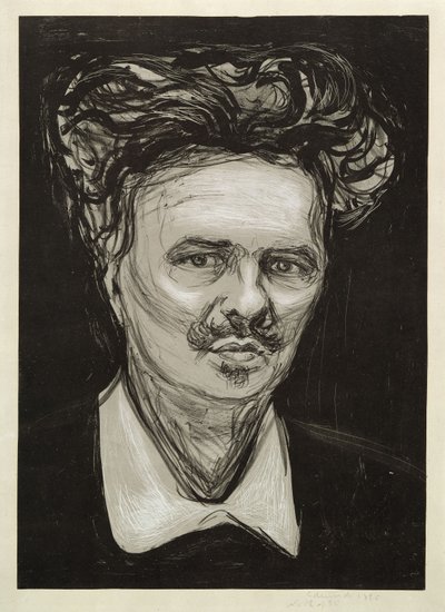 August Strindberg von Edvard Munch