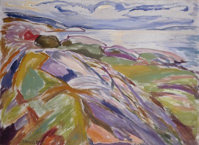 Küstenlandschaft, Hvitsten von Edvard Munch