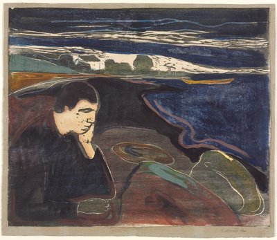 Abend, Melancholie I von Edvard Munch