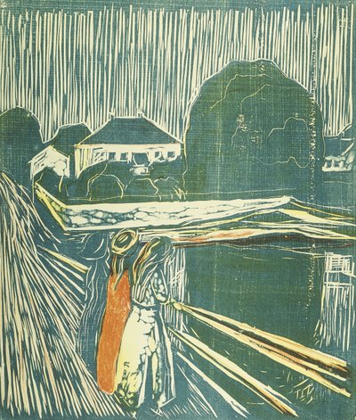 Mädchen auf der Brücke von Edvard Munch