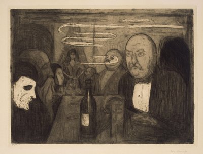 Kristiania-Bohème II von Edvard Munch
