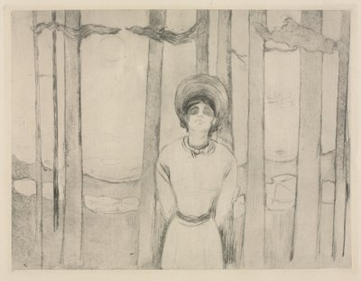 Sommernacht (Die Stimme) von Edvard Munch