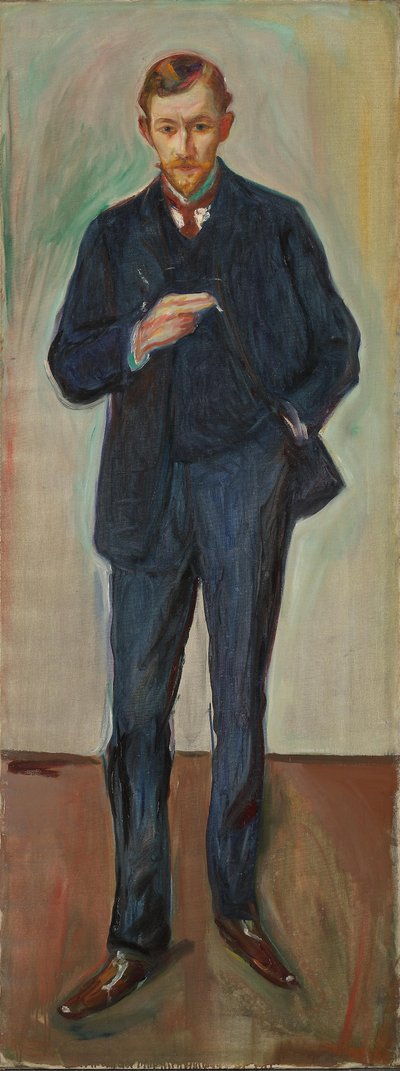 Der Franzose Marcel Archinard, um 1904 von Edvard Munch