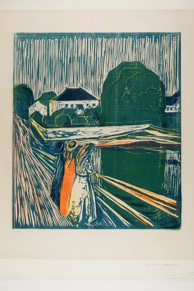 Die Mädchen auf der Brücke von Edvard Munch