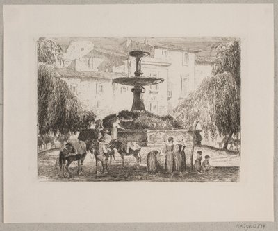 Marktplatz in Sulmona von Edvard Petersen