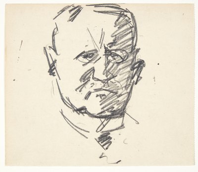 Studie zu einem Porträt von Professor Dr. med. Carl Lorentzen (1860-1932) von Edvard Weie