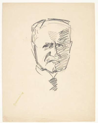 Studie zum Porträt von Dr. med. Carl Lorentzen (1860-1932) von Edvard Weie