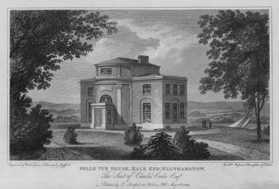 Belle Vue House, Hale End, Walthamstow, der Sitz von Charles Cooke von Edward (after) Gyfford