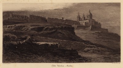 Citta Vecchia, Malta (Gravur) von Edward (after) Lear