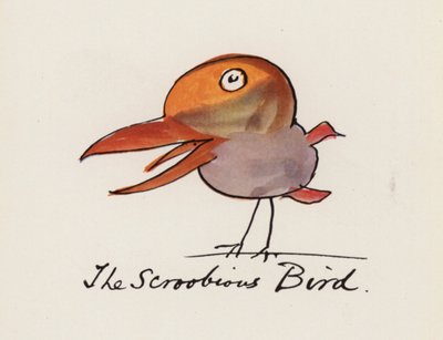 Edward Lear, Das Vogelbuch: Der Scroobious-Vogel von Edward (after) Lear