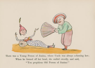 Es war eine junge Person aus Janina, deren Onkel sie immer fächerte von Edward (after) Lear