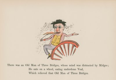 Es war ein alter Mann von Three Bridges, dessen Geist von Mücken abgelenkt wurde von Edward (after) Lear