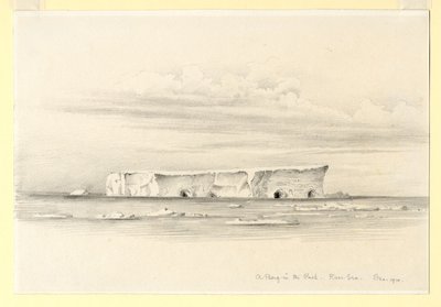 Ein Eisberg im Packeis, Rossmeer, 1910 von Edward Adrian Wilson