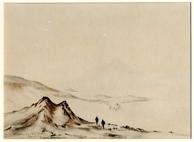 Mount Erebus von Hut Point, 1901-04 von Edward Adrian Wilson