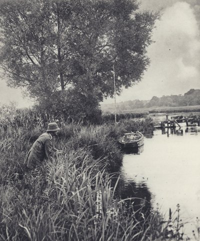 An der Aal-Topf-Brücke in Leckford von Edward Alfred Barton