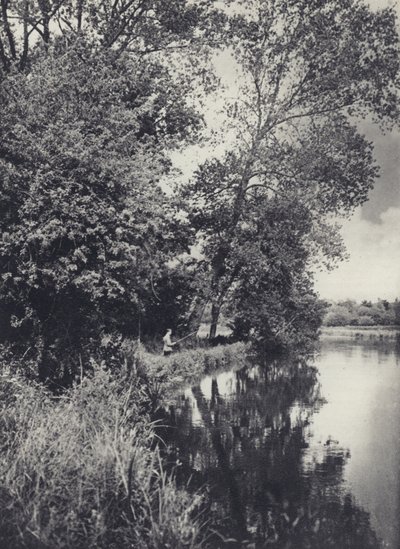 Unter den großen Pappeln am Houghton Water von Edward Alfred Barton