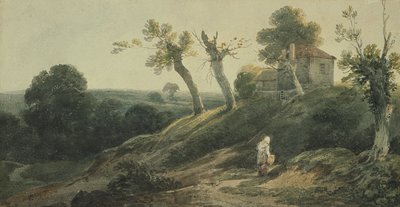 Landschaft mit einem Cottage von Edward Bird