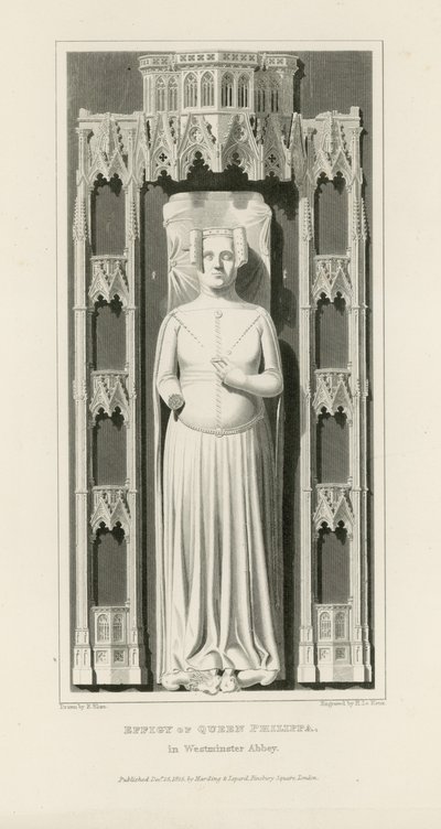 Abbild von Königin Philippa von Edward Blore
