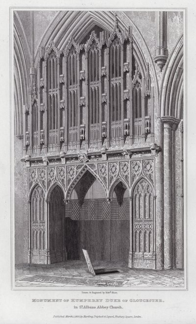 Denkmal von Humphrey, Herzog von Gloucester, in der St. Albans Abbey Church von Edward Blore