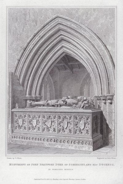 Denkmal von John Beaufort, Herzog von Somerset, und seiner Herzogin, in Wimborne Minster von Edward Blore