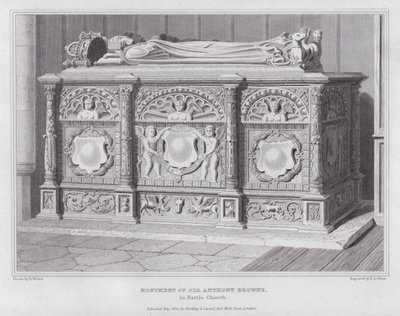 Denkmal von Sir Anthony Browne in der Battle Church von Edward Blore