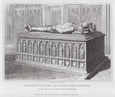 Denkmal von Thomas Beauchamp, Earl of Warwick, im Chor der St. Mary