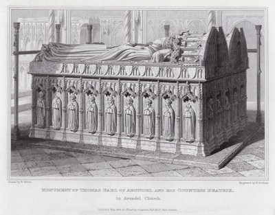 Denkmal von Thomas Earl of Arundel und seiner Gräfin Beatrix, in der Kirche von Arundel von Edward Blore