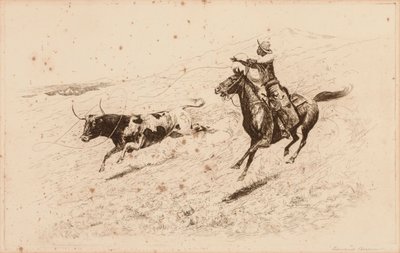 Ende des Rennens (Der lange Wurf) von Edward Borein