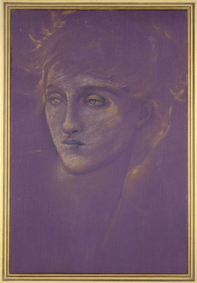 Kopf einer Frau, 1890er Jahre von Edward Burne Jones