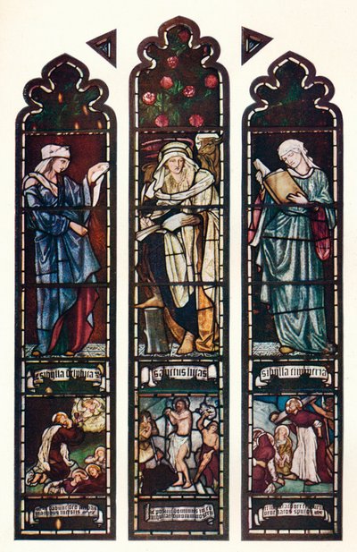 Sibyl-Fenster, Jesus College Chapel, Cambridge, um 1872 von Edward Burne Jones