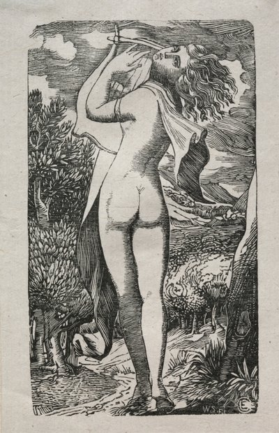 Bacchantin oder Der Spieler auf der Lyra von Edward Calvert