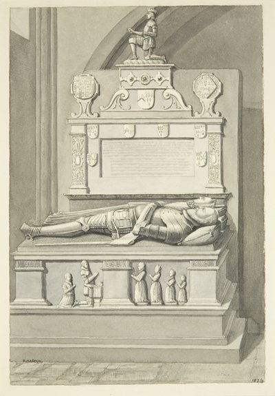 Denkmal für Sir Henry Newton und Lady Newton in der Kathedrale von Bristol von Edward Cashin