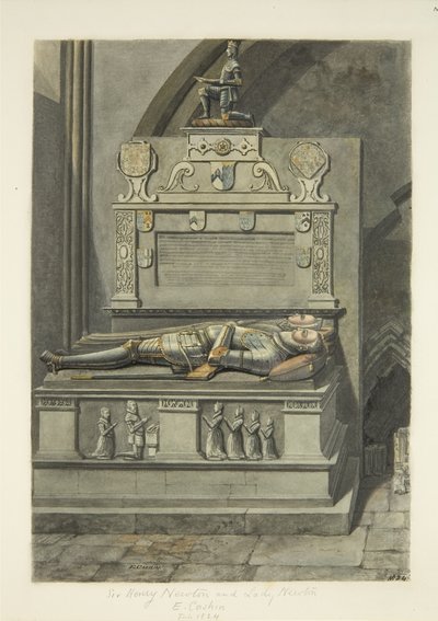 Denkmal für Sir Henry Newton und Lady Newton in der Kathedrale von Bristol von Edward Cashin