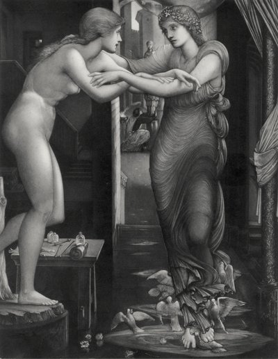 Die Geburt der Galatea, ca. 1885 (Mezzotinto auf Indienpapier) von Edward Coley (after) Burne Jones