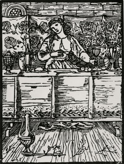 Das Lied, während sie isst von Edward Coley (after) Burne Jones