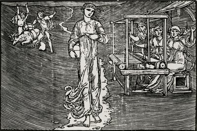 Die webenden Frauen von Edward Coley (after) Burne Jones