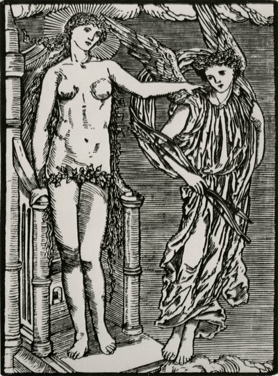 Venus schickt Amor zu Psyche von Edward Coley (after) Burne Jones