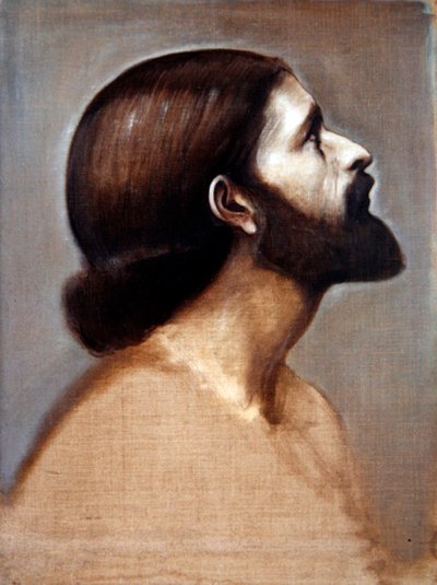 Porträtkopf von König Cophetua, ca. 1883-84 von Edward Coley Burne Jones