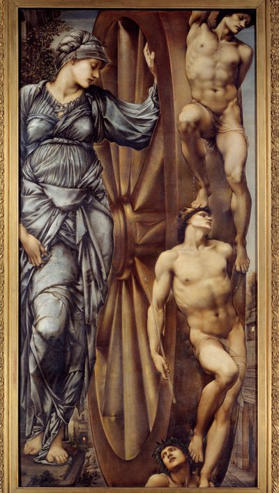 Das Rad des Schicksals. Gemälde von Edward Burne-Jones (1833-1898) von Edward Burne Jones