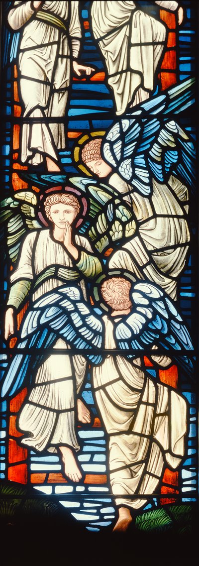 Engel steigen auf und ab (Detail) von Edward Burne Jones