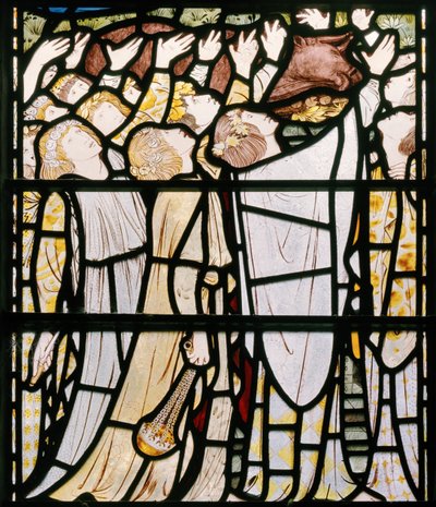 Elija und die Priester Baals (Detail) von Edward Burne Jones