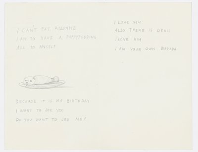 Brief an die Enkelin des Künstlers Angela Thirkell von Edward Burne Jones