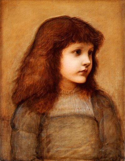 Porträt von Gertie Lewis, Halbfigur, 1879-80 von Edward Burne Jones