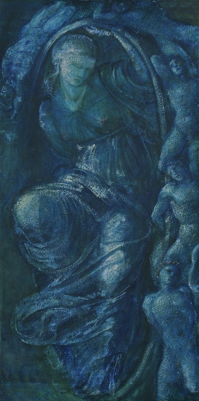 Studie für das Rad des Schicksals von Edward Burne Jones