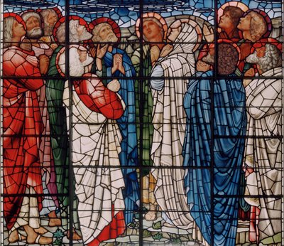 Die Himmelfahrt Fenster (Detail) von Edward Burne Jones